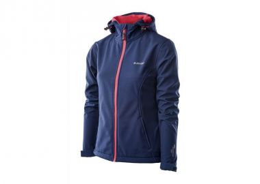 Hitec Κοντό Γυναικείο Puffer Μπουφάν Αδιάβροχο για Χειμώνα Μπλε - Hi-Tec - 