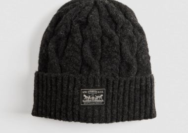 Holiday Cable-knit Backpatch Beanie - LEVI'S - 