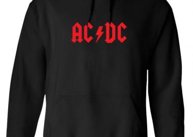 Hoodie ACDC Logo Art Rock Avenue Black - Rock Avenue - 
