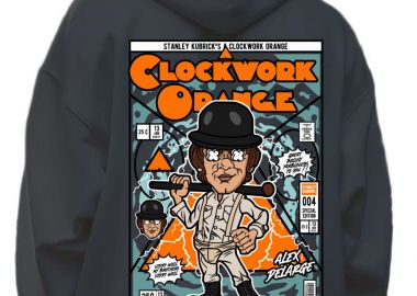 Hoodie Alex Delarge Clockwork Orange Pop Culture Black - Pop Culture - 