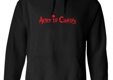 Hoodie Alice In Chains Logo Name Art Rock Avenue White - Rock Avenue - 