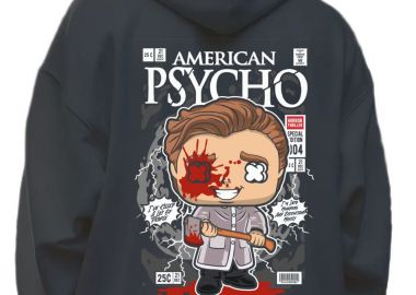 Hoodie American Psycho Patrick Bateman Pop Culture Black - Pop Culture - 