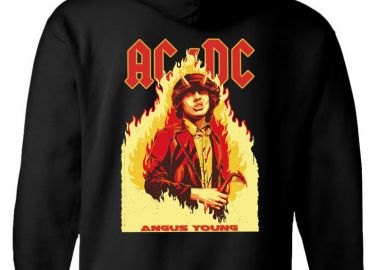 Hoodie Angus Young Art1 Rock Avenue Black - Rock Avenue - 