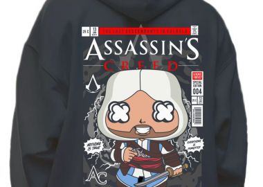 Hoodie Assasin Creed Pop Culture Black - Pop Culture - 