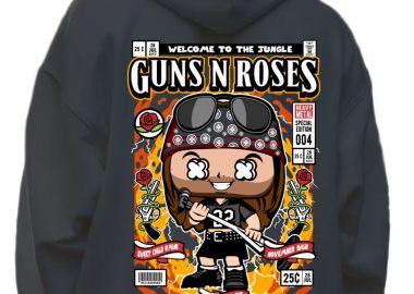 Hoodie Axl Rose Pop Culture Black - Pop Culture - 