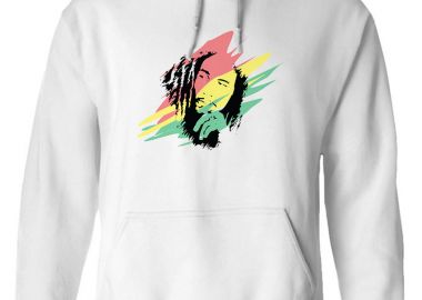 Hoodie Bob Marley Art2 Rock Avenue White - Rock Avenue - 