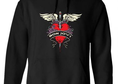 Hoodie Bon Jovi Art1 Rock Avenue Black - Rock Avenue - 