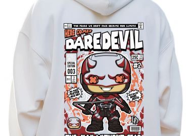 Hoodie Dare Devil Pop Culture White - Pop Culture - 