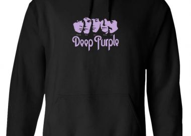 Hoodie Deep Purple Art1 Rock Avenue Black - Rock Avenue - 