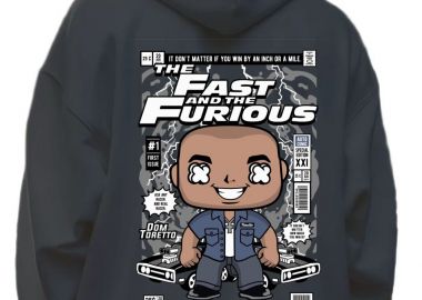 Hoodie Dom Toretto Fast and Furious Pop Culture Black - Pop Culture - 