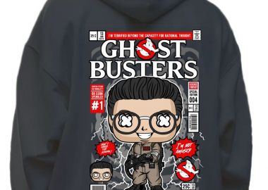 Hoodie Dr Egon Spengler Ghostbusters Pop Culture Black - Pop Culture - 