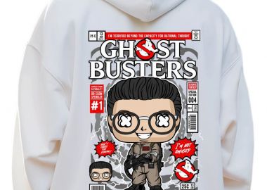 Hoodie Dr Egon Spengler Ghostbusters Pop Culture White - Pop Culture - 