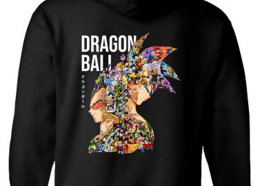 Hoodie Dragon Ball Art2 Pop Culture Black - Pop Culture - 