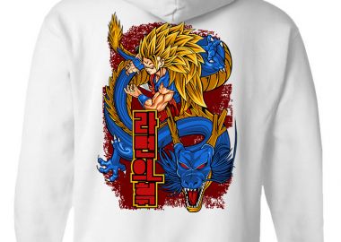 Hoodie Dragon Ball Z Pop Culture White - Pop Culture - 