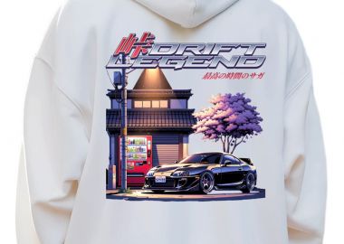 Hoodie Drift Legend Pop Culture White - Pop Culture - 