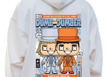 Hoodie Dumb And Dumber Pop Culture White - Pop Culture - 