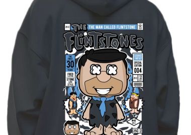 Hoodie Fred Flinstones Pop Culture Black - Pop Culture - 