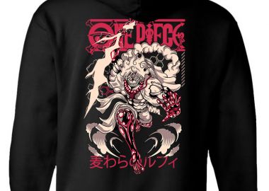 Hoodie Gear One Piece Pop Culture Black - Pop Culture - 