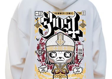 Hoodie Ghost Pop Culture White - Pop Culture - 