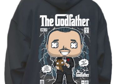 Hoodie Godfather Vito Corleone Pop Culture Black - Pop Culture - 