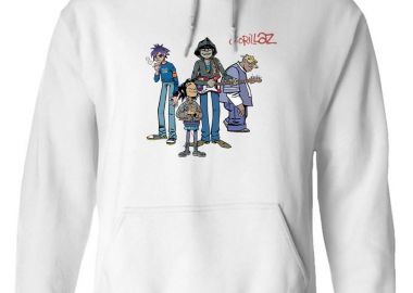 Hoodie Gorillaz Art1 Rock Avenue White - Rock Avenue - 