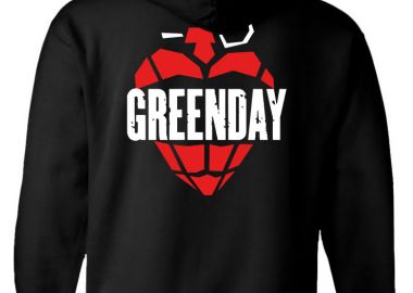 Hoodie Green Day Grenade Rock Avenue Black - Rock Avenue - 