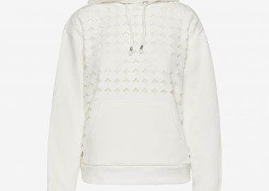 Hoodie in White - Cutcuutur - 