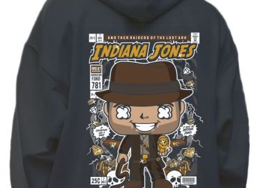 Hoodie Indiana Jones Pop Culture Black - Pop Culture - 