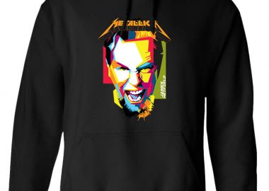 Hoodie James Hetfield 1 Rock Avenue Black - Rock Avenue - 