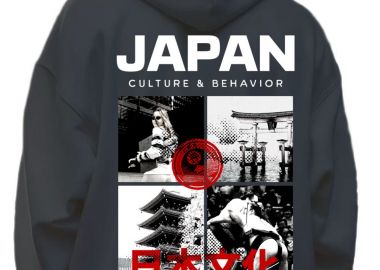 Hoodie Japan Culture Pop Culture Black - Pop Culture - 