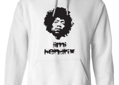 Hoodie Jimi Hendrix Art1 Rock Avenue White - Rock Avenue - 