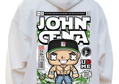 Hoodie John Cena Pop Culture White - Pop Culture - 