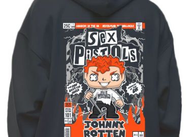 Hoodie Johnny Rotten Sex Pistols Pop Culture Black - Pop Culture - 