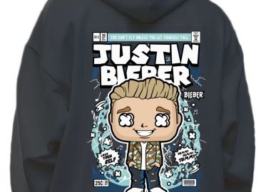 Hoodie Justin Bieber Pop Culture Black - Pop Culture - 