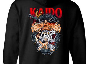 Hoodie Kaido Gear 5 One Piece Pop Culture Black - Pop Culture - 