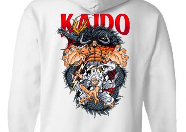 Hoodie Kaido Gear 5 One Piece Pop Culture White - Pop Culture - 
