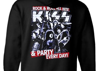 Hoodie Kiss Rock Avenue Black - Rock Avenue - 
