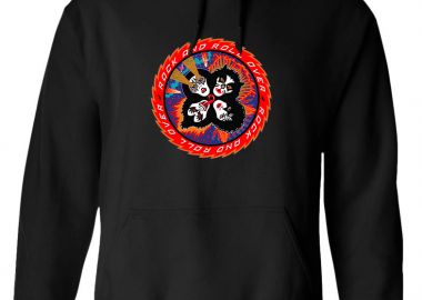 Hoodie Kiss Rock N Roll Rock Avenue Black - Rock Avenue - 