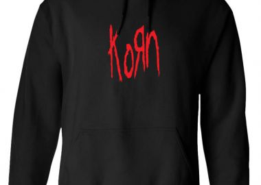 Hoodie Korn Band Logo Rock Avenue Black - Rock Avenue - 