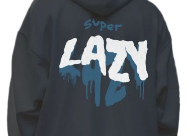 Hoodie Lazy Pop Culture Black - Pop Culture - 