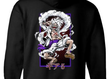 Hoodie Luffy Gear 5 Pop Culture Black - Pop Culture - 