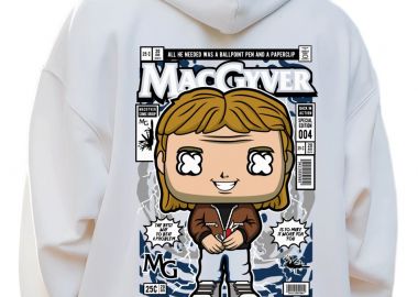 Hoodie Macgyver Pop Culture White - Pop Culture - 