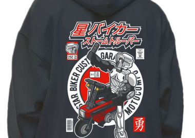 Hoodie Motocompo Pop Culture Black - Pop Culture - 