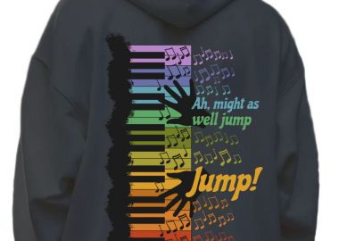 Hoodie Music Jump Pop Culture Black - Pop Culture - 