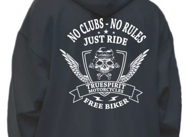 Hoodie No clubs no rules Pop Culture Black - Pop Culture - 