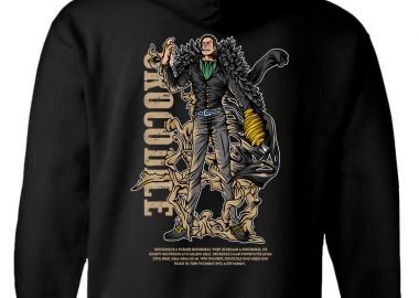 Hoodie One Piece Crocodile Pop Culture Black - Pop Culture - 