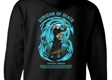 Hoodie One Piece Law Pop Culture Black - Pop Culture - 