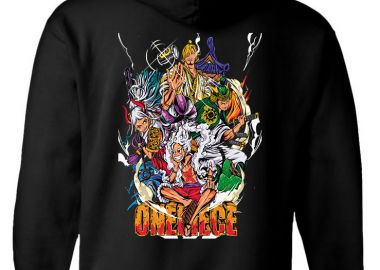 Hoodie One Piece Lets Go Pop Culture Black - Pop Culture - 