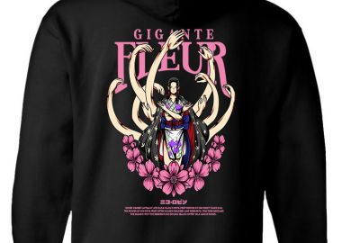 Hoodie One Piece Nico Robin Pop Culture Black - Pop Culture - 