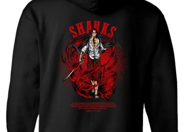 Hoodie One Piece Shanks Pop Culture Black - Pop Culture - 